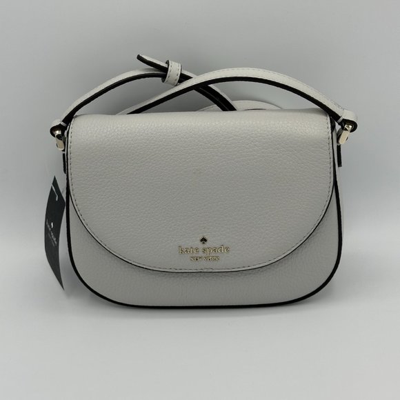 NWT Kate Spade Leila Mini Flap Crossbody - Quill Grey - Picture 2 of 11